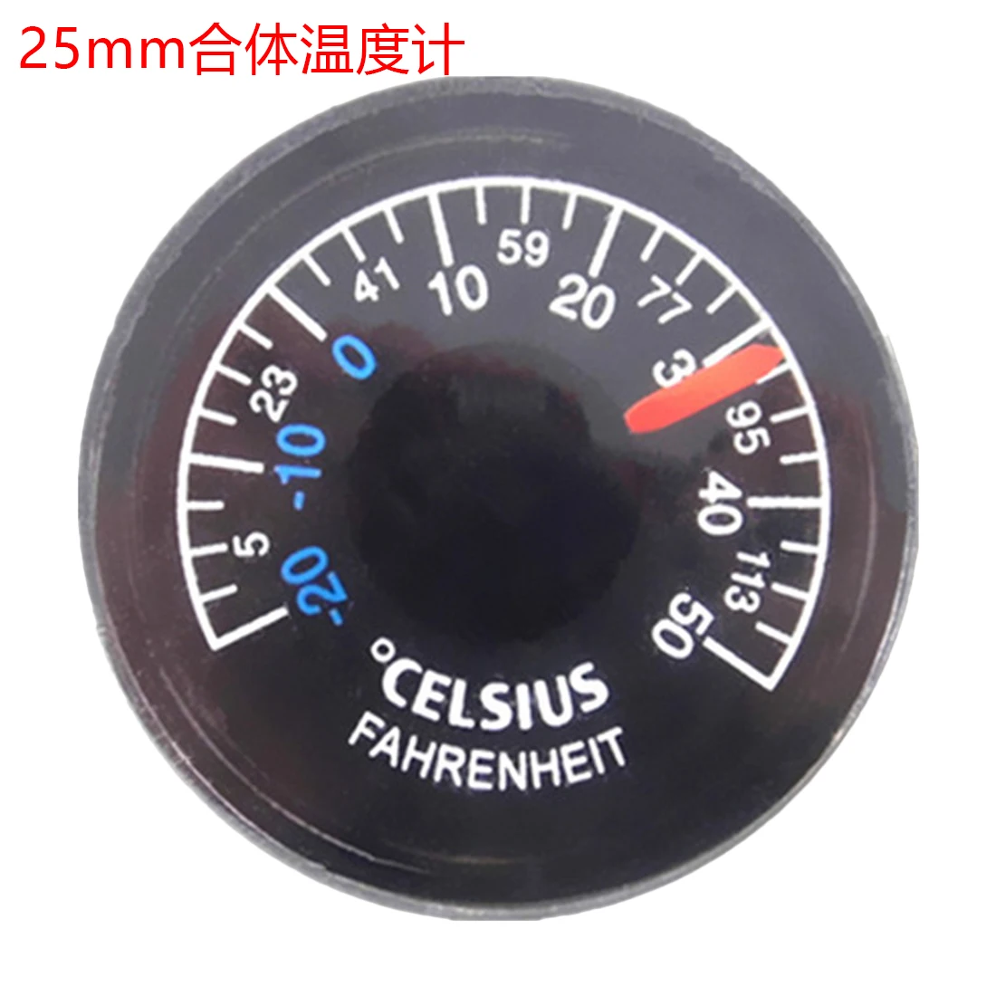 25mm 1PCS-20-50C Diameter 15/20/25/27mm Plastic Round Mini Thermometer Mini Circular Celsius - Цвет: 25mm
