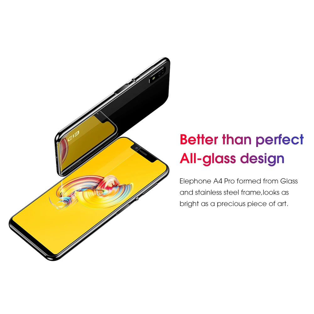 Мобильный телефон Elephone A4 Pro 4G, 5,85 дюймов, MT6763, четыре ядра, Android 8,1, 4+ 64 ГБ, 6мп+ 8МП камеры, 3000 мА/ч, боковой отпечаток пальца, сотовый телефон