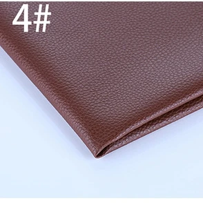 1 piese 50cmx137cm 4 QUANFANG сплошной цвет искусственная кожа диван ткань из искусственной кожи искусственная тисненая кожа, искусственная кожа ткань для шитья, полметра - Цвет: 1 piese 50cmx137cm 4