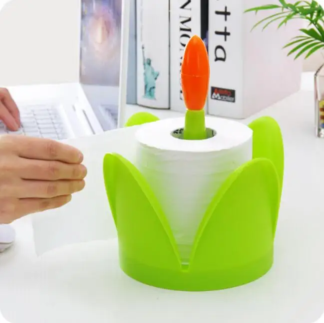 Ящик для хранения в виде цветка простой Настольный держатель салфеток бытовой