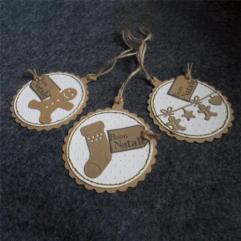 DiyArts металлические режущие штампы рождественские пряники Снежинка Скрапбукинг