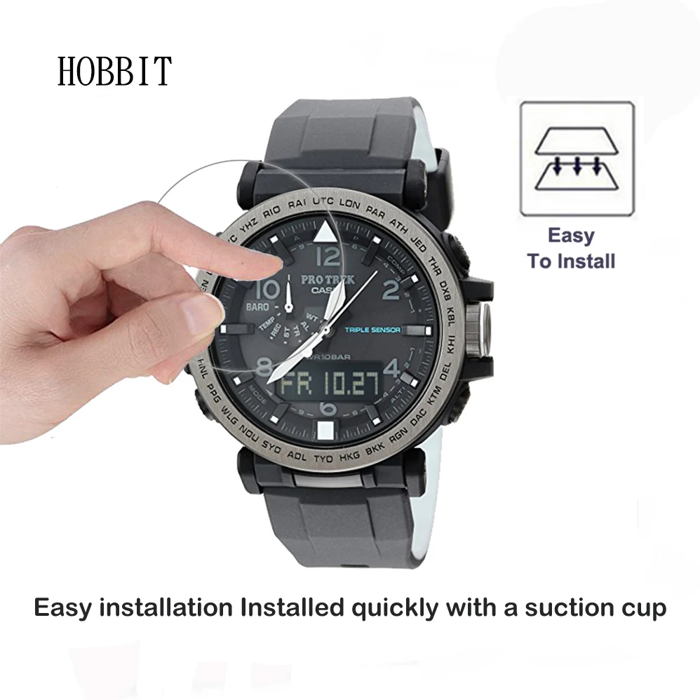 2 упаковки для Casio PRG 650 / 260 500 600 0 3 мм 2.5D 9H прозрачное закаленное стекло Защита