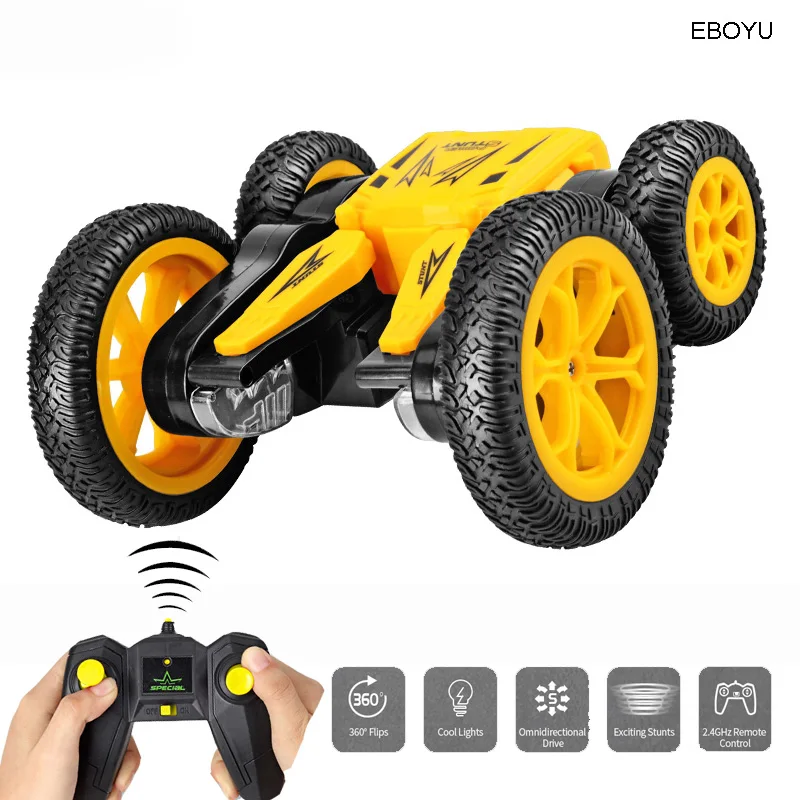 JJRC Q71 Радиоуправляемый автомобиль 2,4 ГГц 4WD Радиоуправляемый трюковый автомобиль с дистанционным управлением гоночный автомобиль с двусторонним привосветодиодный светодиодная подсветка вращающийся Радиоуправляемый автомобиль RTR