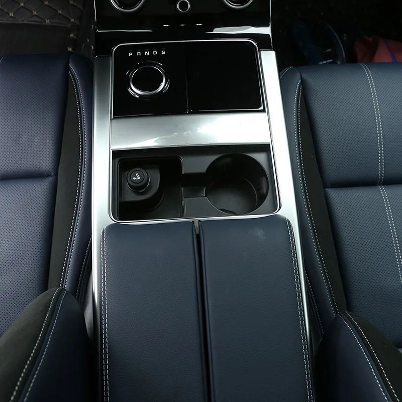 Для Land rover Range Rover VELAR 2017 2018 ABS Матовая Серебристая защитная рамка центральной