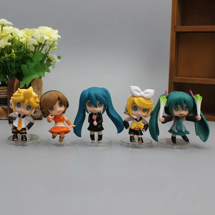 10 шт./компл. Nendoroid Petit Vocaloid фигурка хорошая улыбка Хацунэ Мику Фигурки игрушки для