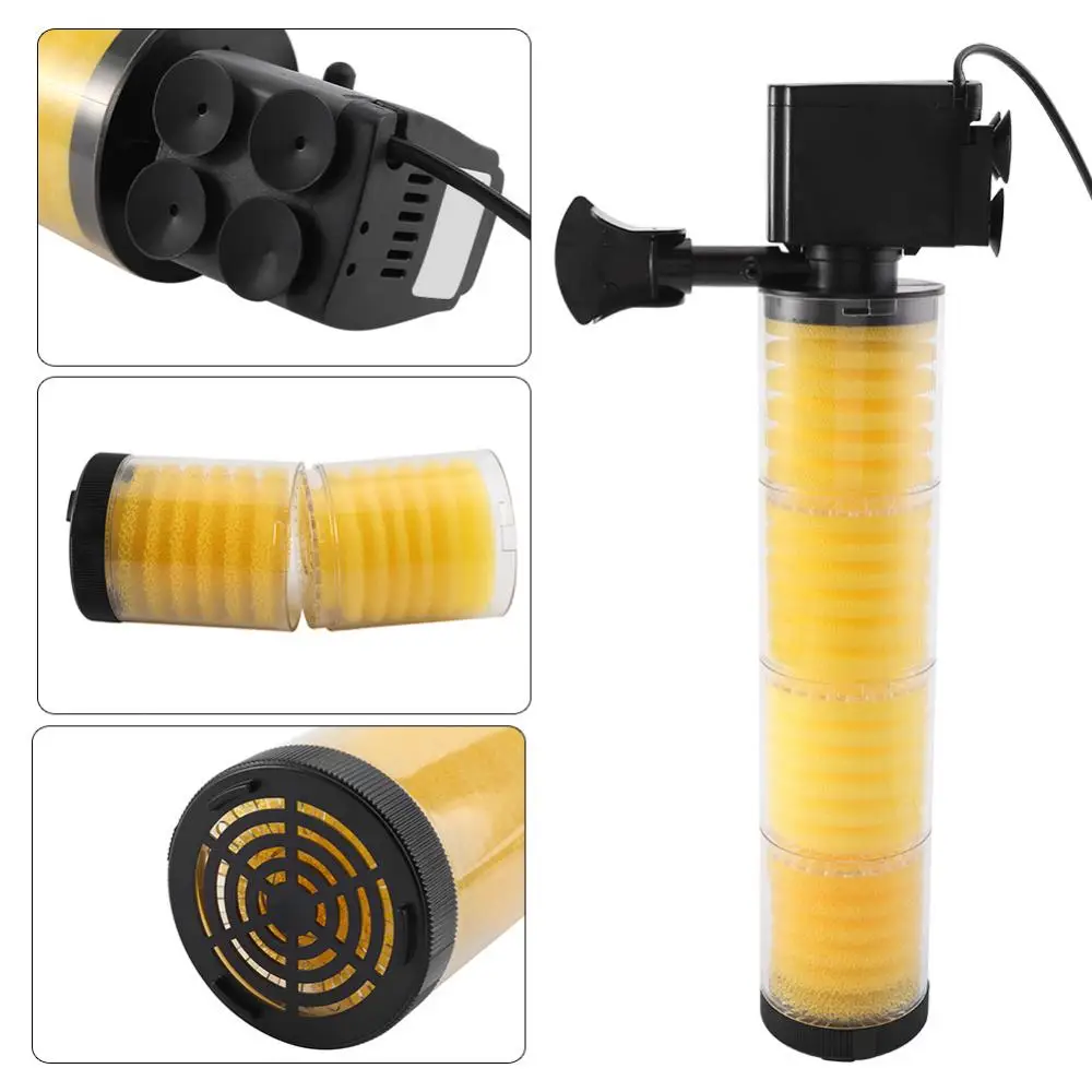 3 в 1 аквариумный фильтр кислородный насос для аквариума воздушный погружной