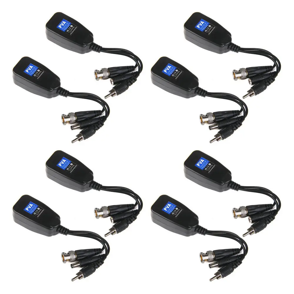 PV CCTV Coax BNC видеоадаптер для CAT5e 6 RJ45 разъем 5 пар|transceiver| |
