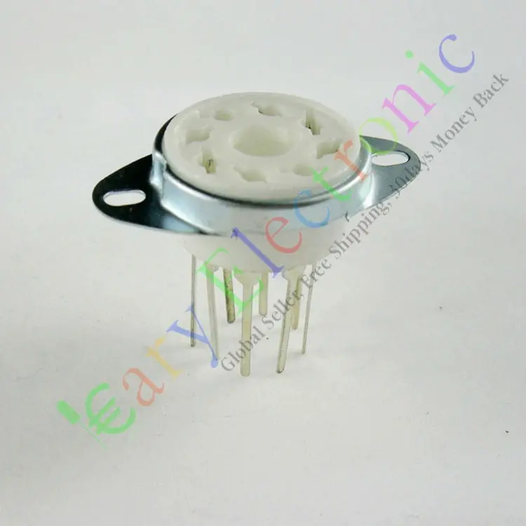 Оптом и в розницу 8 шт 8pin длинный PCB керамический гнезда вакуумных трубок клапанов