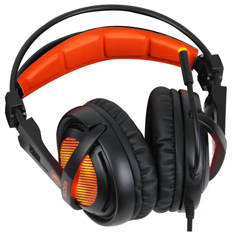SADES A55 Gaming headset повязка проводной вибрации Наушники Стерео регулятор громкости super