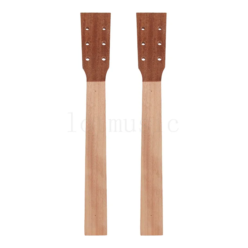 Acoustic Guitar Neck for Guitar Parts Replacement Luthier Repair Diy Unfinished Sapele Head Veneer Pack of 2