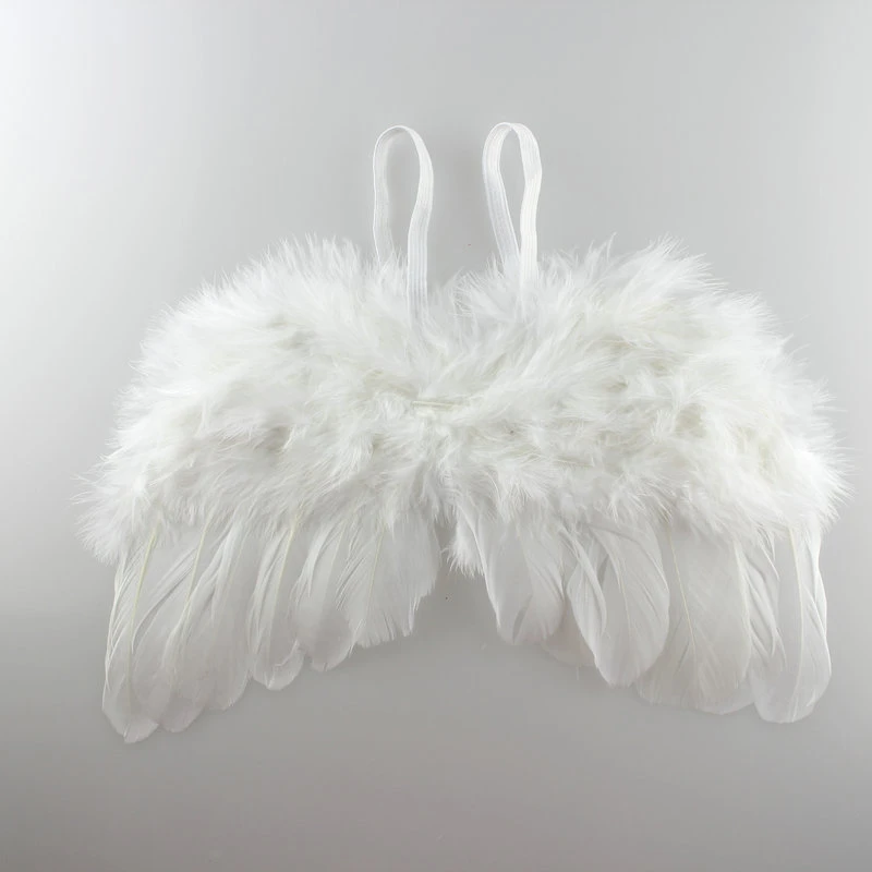 Новинка Реквизит для фотосъемки новорожденных малышей Ангел Сказочный перо