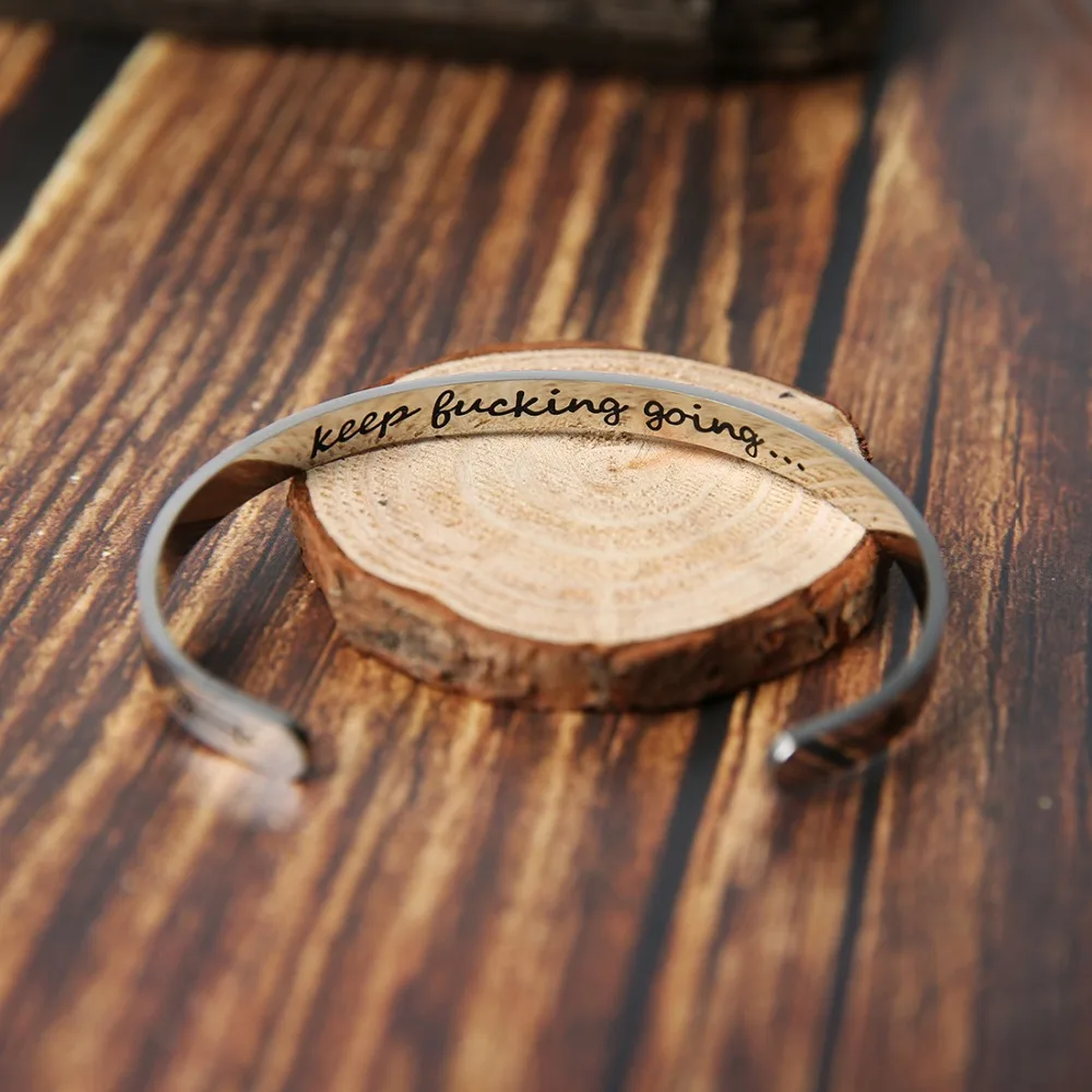 Браслет из нержавеющей стали с бесплатной гравировкой и надписью на