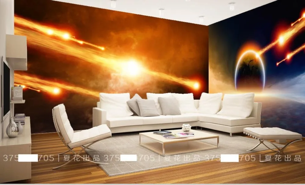 3D дети ребенок КТВ Комната обои на заказ фотообои взрывающаяся картина Вселенной
