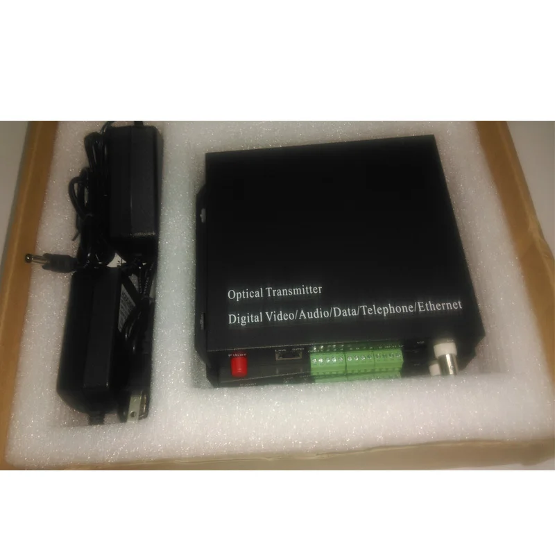 Multifunction 1CH Video/Audio/RS422/232 Data Fiber optic optical converter switch for CCTV Security system | Мобильные телефоны и