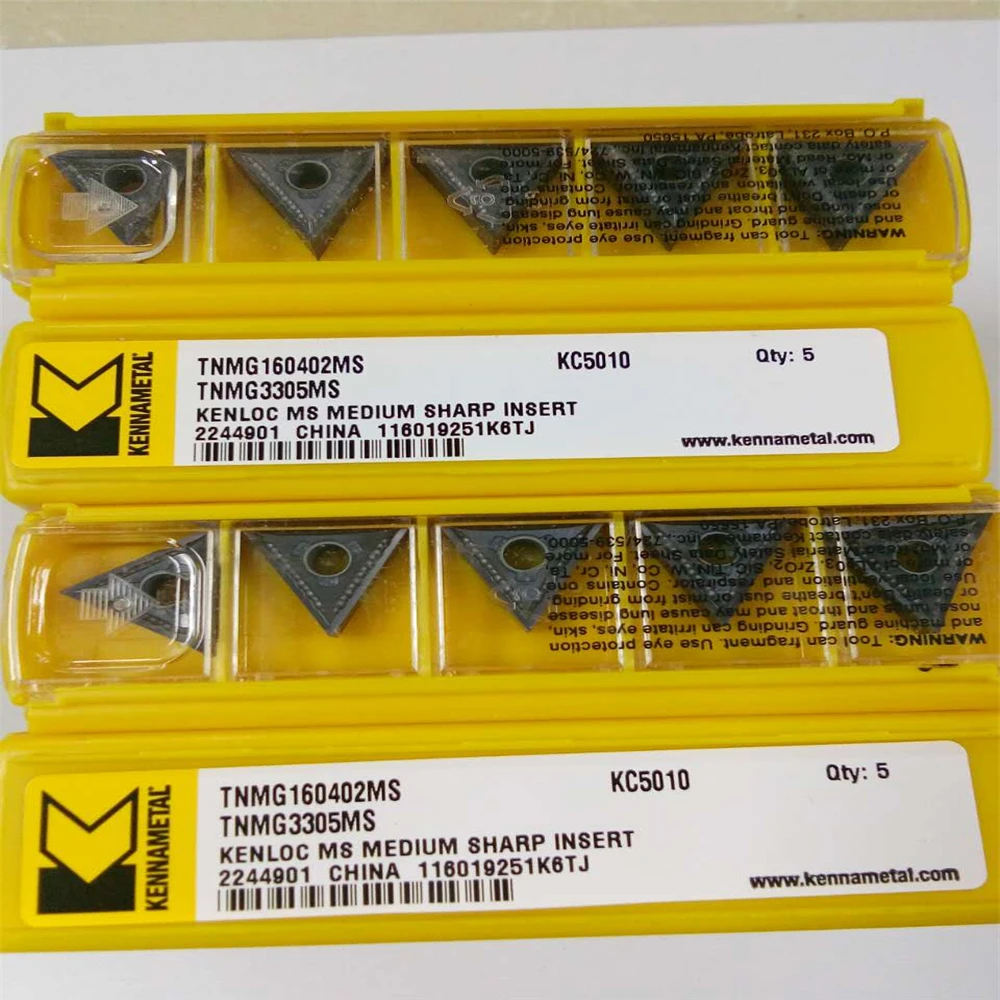 

YZ66 5pcs TNMG160402MS KC5010 CNC Carbide Inserts Original