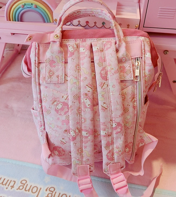 Милый Оригинальный рюкзак My Melody из мультфильма школьный ранец