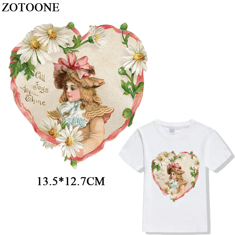 Термотрансферы ZOTOONE для одежды цветок ангел нашивка сделай сам футболка