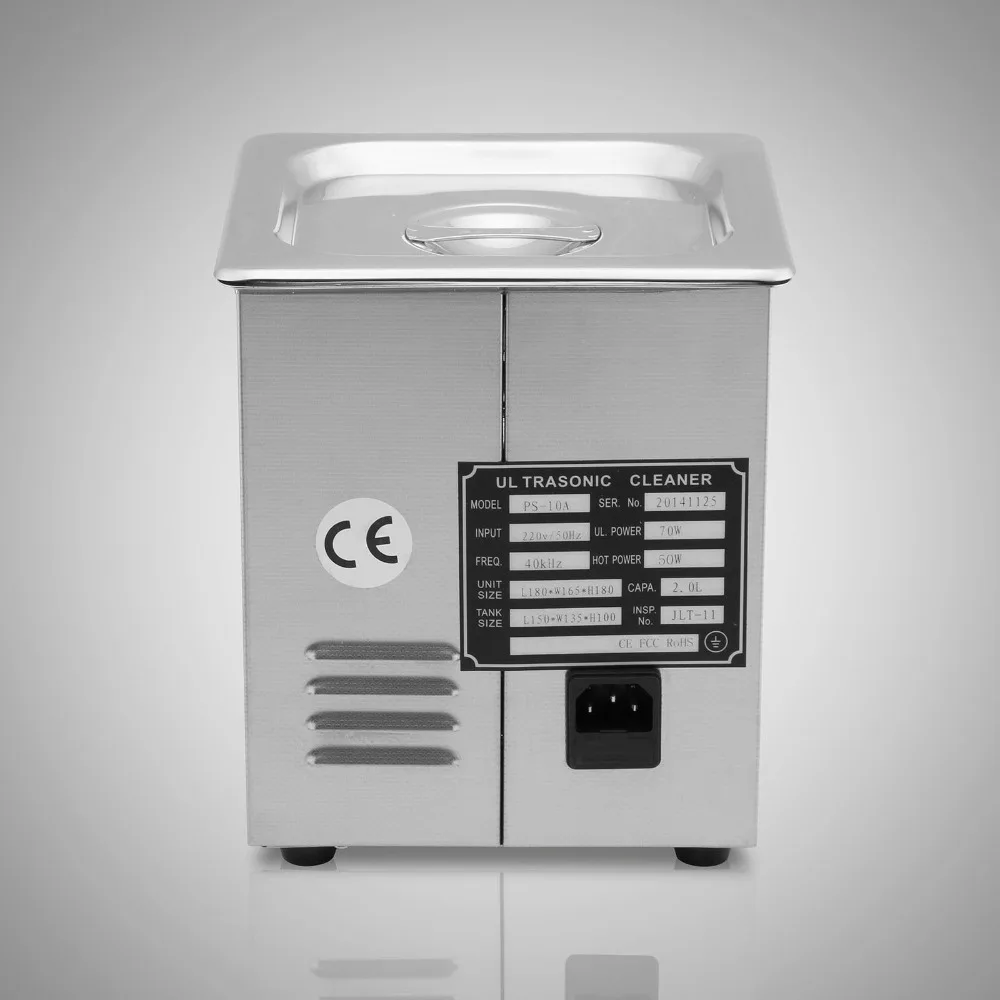 

2L Ultrasonic Cleaner Automatic Cleaning Basket Time Setting Professional Personal or Home Use