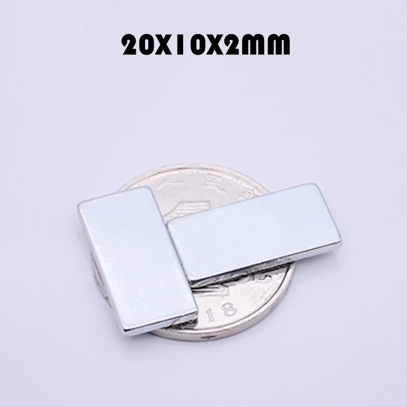 30/60/120 шт. неодимовый магнит 20*10*2 мм 20x10x2 мм супер мощный профессиональный Неодимовый Магниты N35 редкоземельный магнит