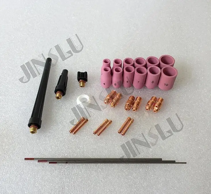 

WP-9 WP9 WP20 WP25 Master Kit вольфрамовый электрод Цанга корпус сопла для гофонарь Tig Расходные материалы