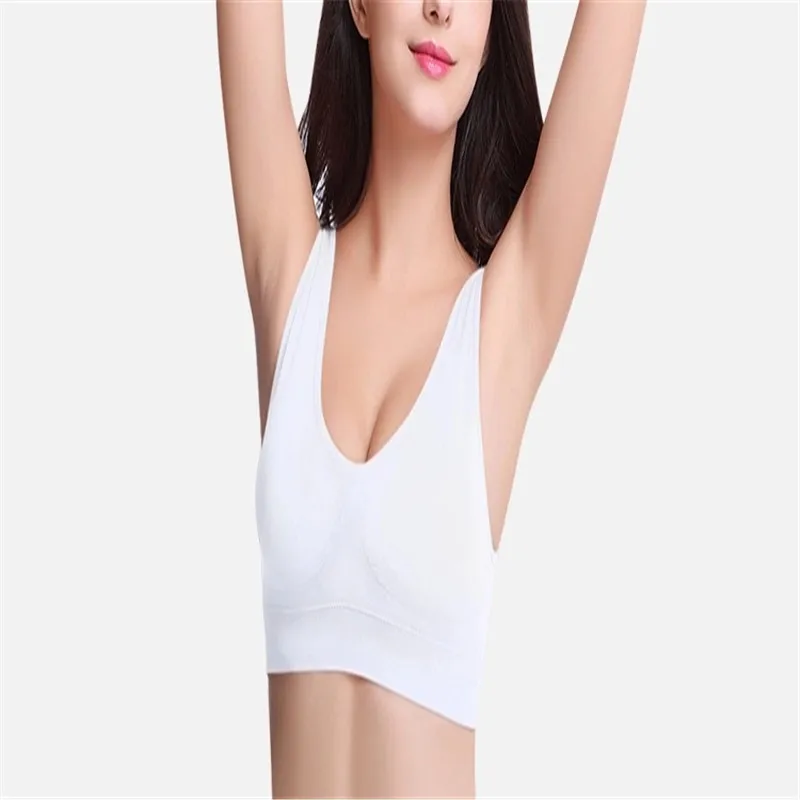 100pcs/sexy sport bra With Pads Seamless push up bra plus size XXXL underwear wireless Bra