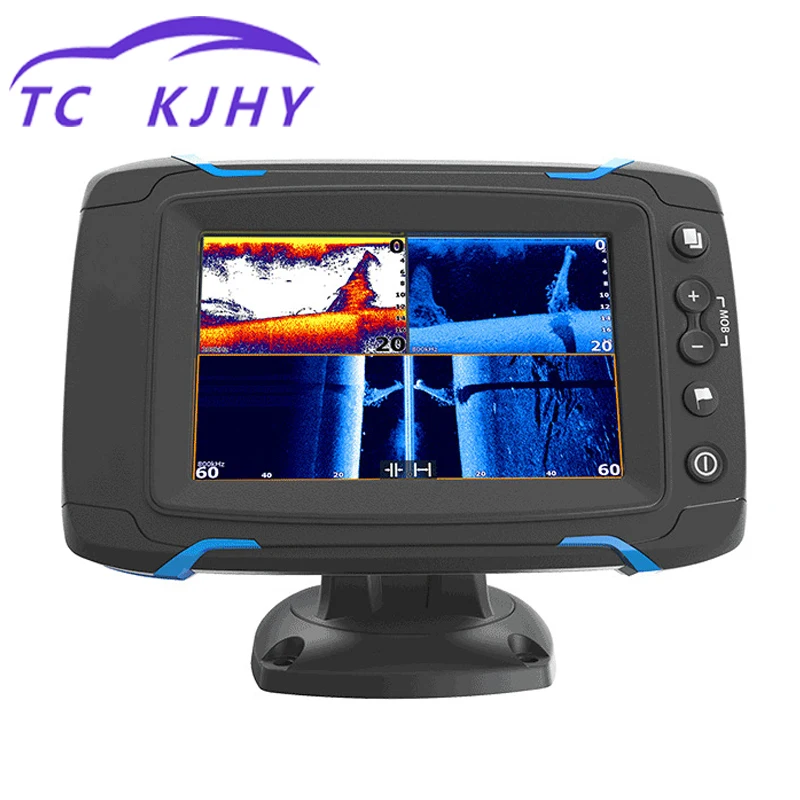 Сенсорный экран рыболокатор gps навигация морской gps и аксессуары диаграмма боковое сканирование полное сканирование сонар детектор рыбы дисплей