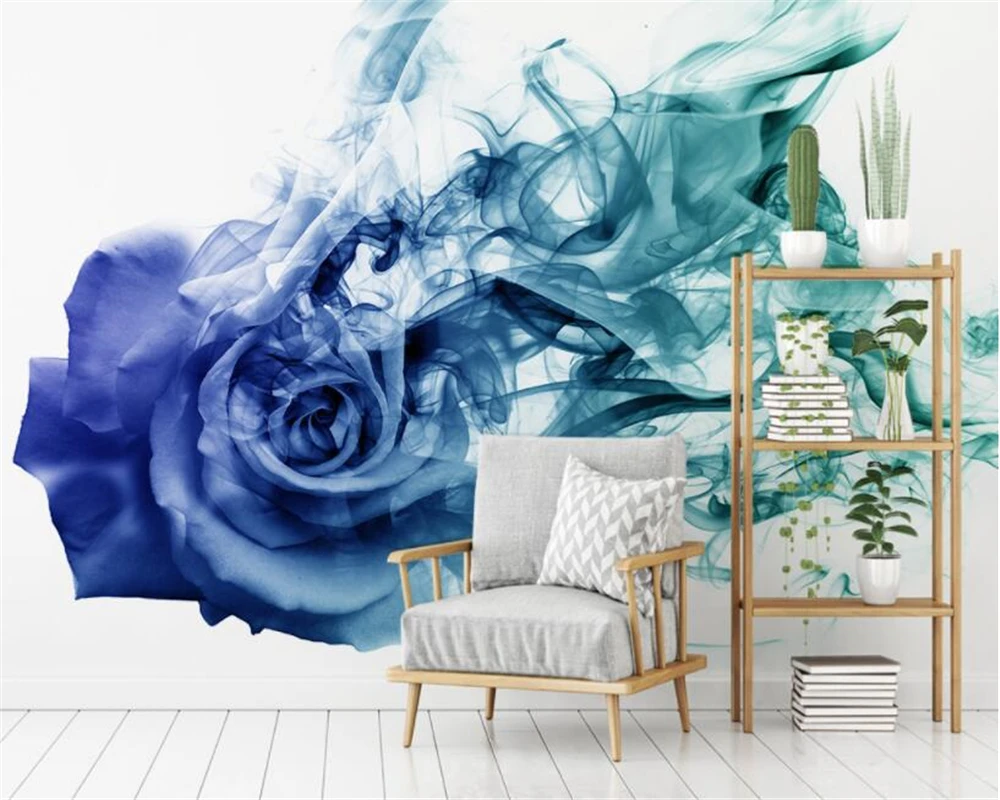 Beibehang Custom wallpaper for walls 3 d Abstract Smoke Rose TV bedroom home decor papel de parede 3d murals | Обустройство дома
