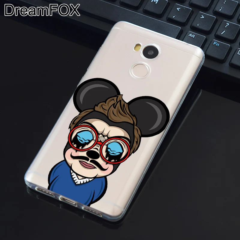 DREAMFOX L299 новый модный Микки Маус Мягкие TPU силиконовый чехол для Xiaomi Redmi Note 3 4 5 плюс
