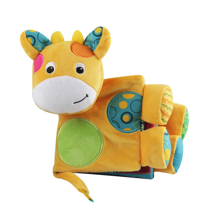 Милый Ослик ребенок мягкая ранняя учебная книга игрушки мультфильм картина для