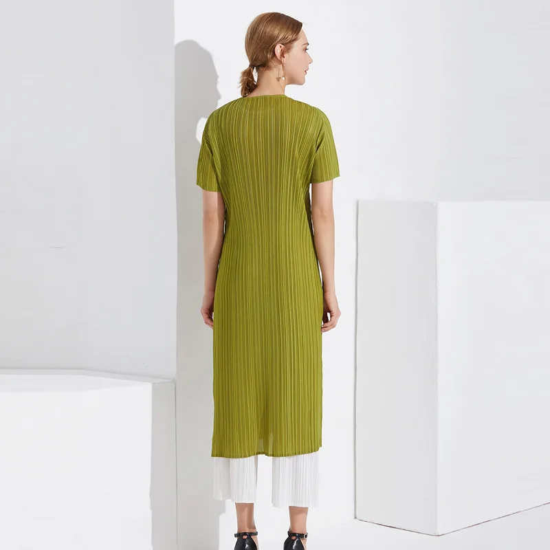 Женское плиссированное платье LANMREM Повседневное большого размера с Боковым