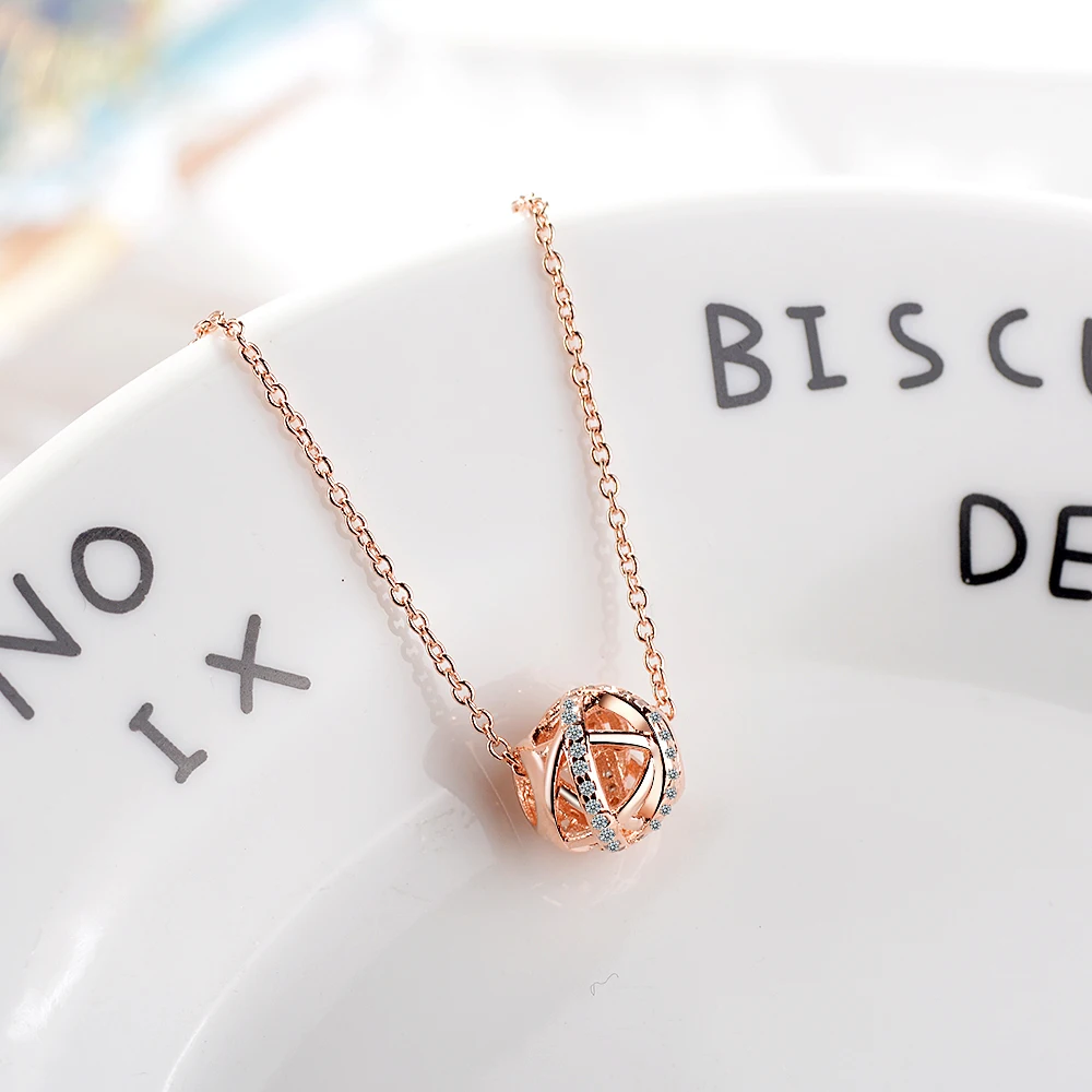 Simple fashion sterling silver pendant necklace elegant designer trend female chain jewelry | Украшения и аксессуары
