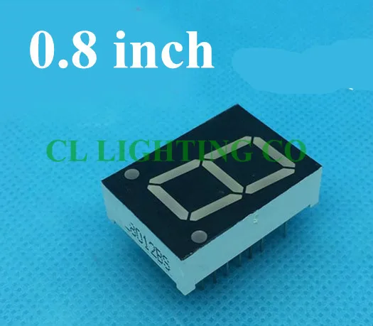 20 шт. общий анод 7 сегментный красный светодиодный Дисплей 27 7*20*10 мм газоразрядный