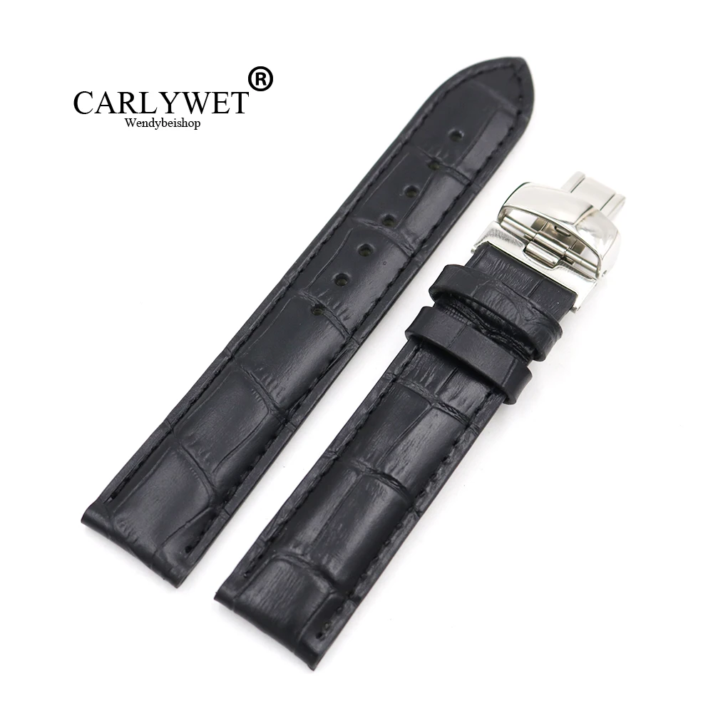 Ремешок для часов CARLYWET 19 мм из натуральной кожи PRC200 T17 T461 T014430 T014410 | Наручные часы
