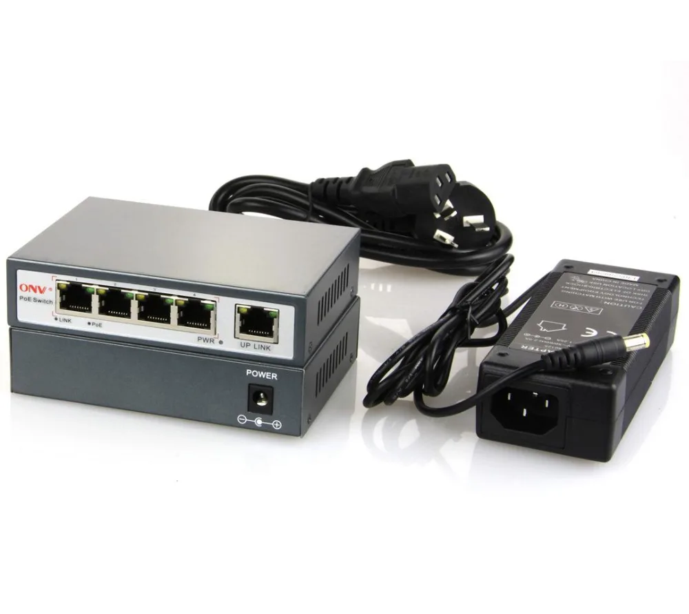 IP Камера 5 Порты и разъёмы с 4 AF POE безопасности 1 uplink Мощность over ethernet switch для