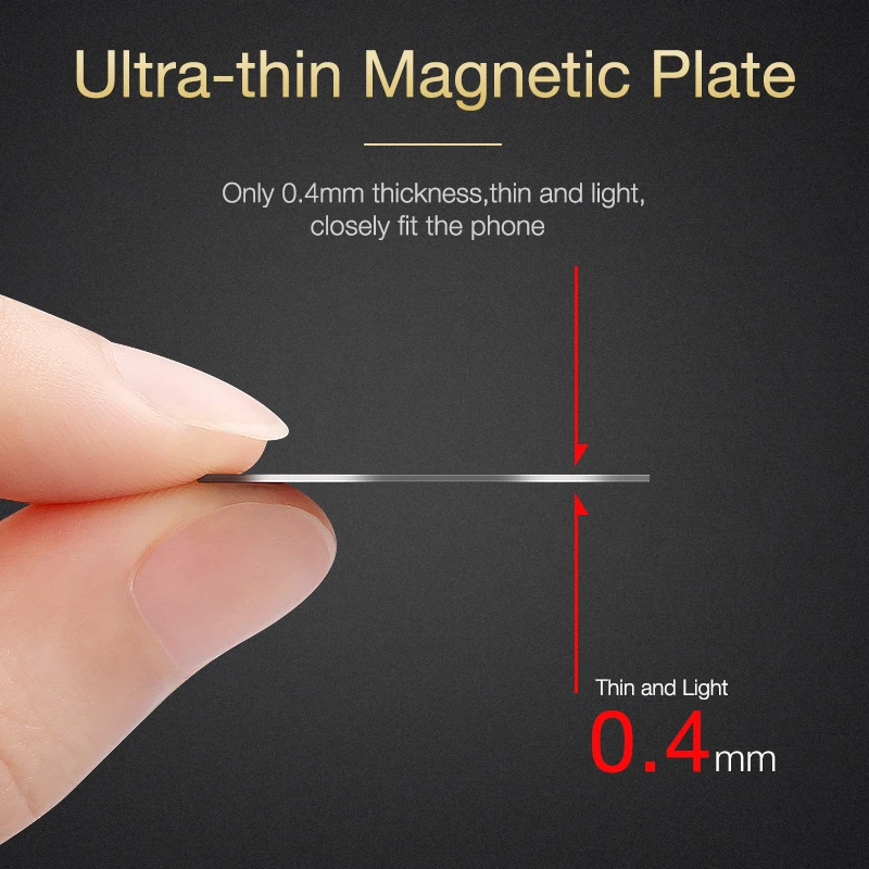 cafele universal car phone holder metal plate for magnetic adsorption desk wall phone holder iron sheets for air vent car holder free global shipping