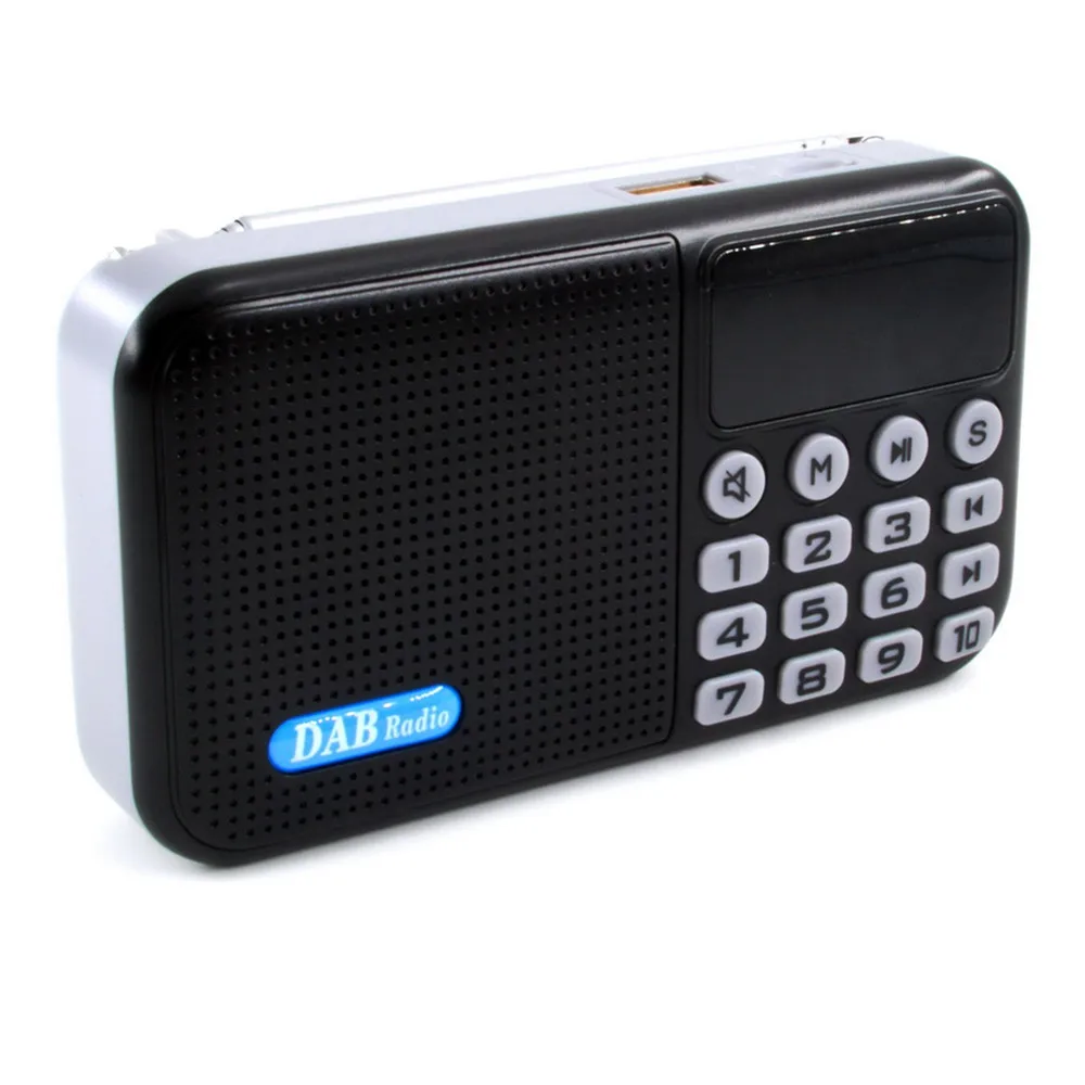 Многофункциональное цифровое радио DAB FM приемник портативный Bluetooth динамик USB