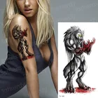 Временная татуировка для тела, сексуальные татуировки для женщин, временная татуировка на рукавах с крыльями драконов, стикер на Хэллоуин, боди-арт, татуировки с животными