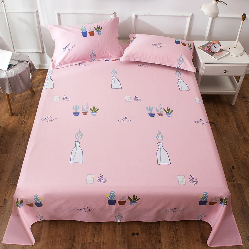 Розовый комплект из 3 предметов с рисунком мультфильма хлопок 200x230 см 230x245 5