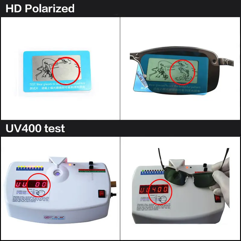 Солнцезащитные очки для мужчин и женщин UV 400 поляризационные квадратной формы