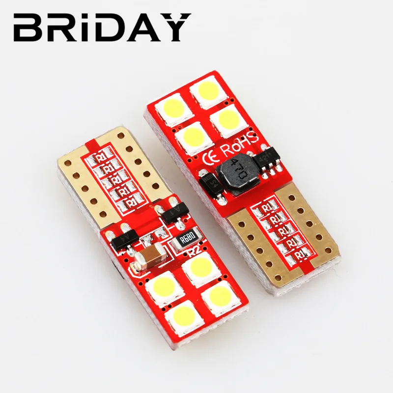 10 шт. 12-24 в грузовик T10 светодиодный W5W CANBUS 8 SMD 3030 без полярности Нет ошибки 168 W5W Поворотная сторона 3030 светодиодный s парковочные габаритные лампы 12 В