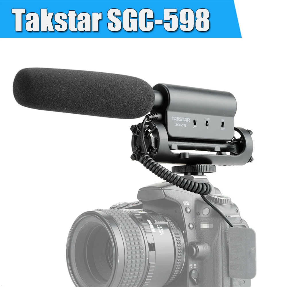 Takstar SGC 598 фотография интервью Профессиональная конференция дробовик 3 5 Внешний