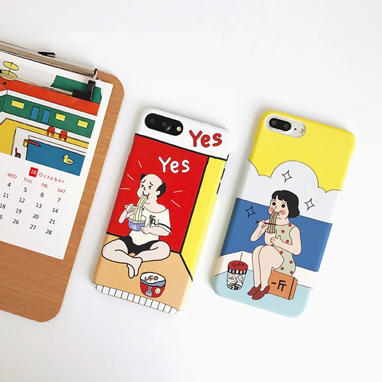 Забавный парный чехол для телефона LACK для iphone XS Max X XR 8 7 6 S Plus 5 5S SE, чехол для влюбленных, есть лапша, окрашенный чехол s, Жесткий Чехол из поликарбоната