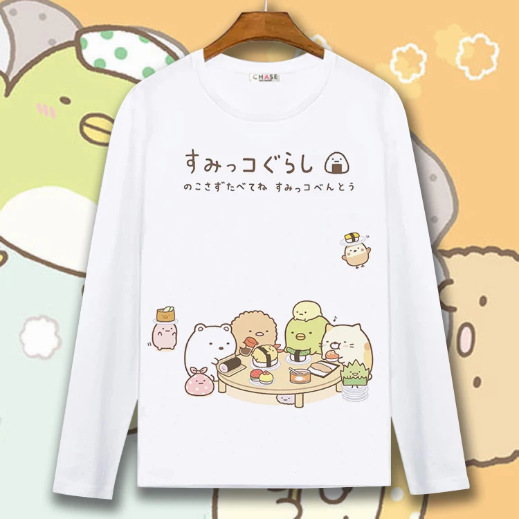 sumikko gurashi FAMILY SHIRTS MOTHER FATHER WOMEN MEN BOY GIRL KID SHIRT CHILD CHILDREN LONG SLEEVE TEE T clothes | Мужская одежда