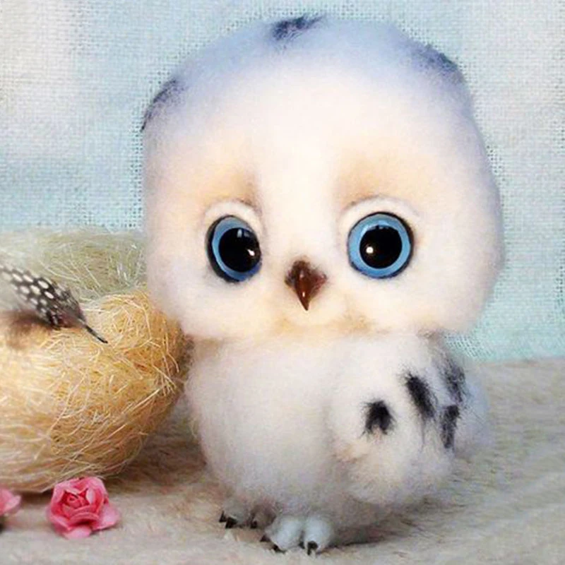 

Cross Stitch Diamond Embroidery,Fantasy "Cute Owl Baby" Patterns Full DIY 5D Diamond Painting Rhinestones Mosaic Decoration GT