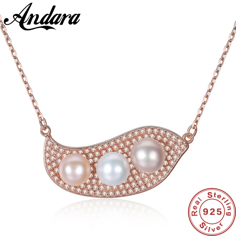 Latest Fashion Women Necklace Elegant 925 Sterling Silver Freshwater Pearl Pendant Necklaces | Украшения и аксессуары