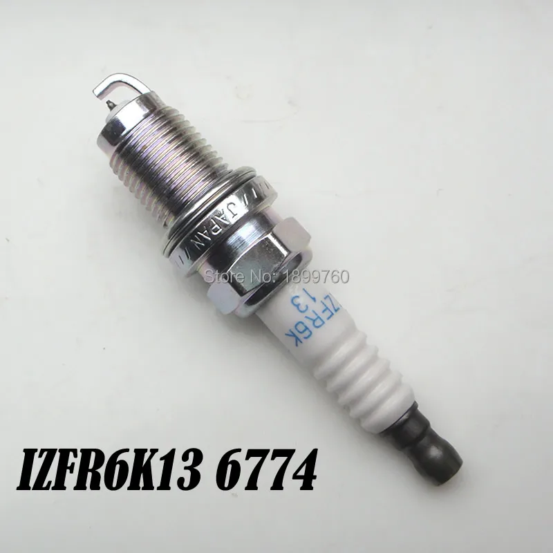 4 шт. свечей зажигания Лазерная иридий IZFR6K13 6774 Декодер каналов кабельного