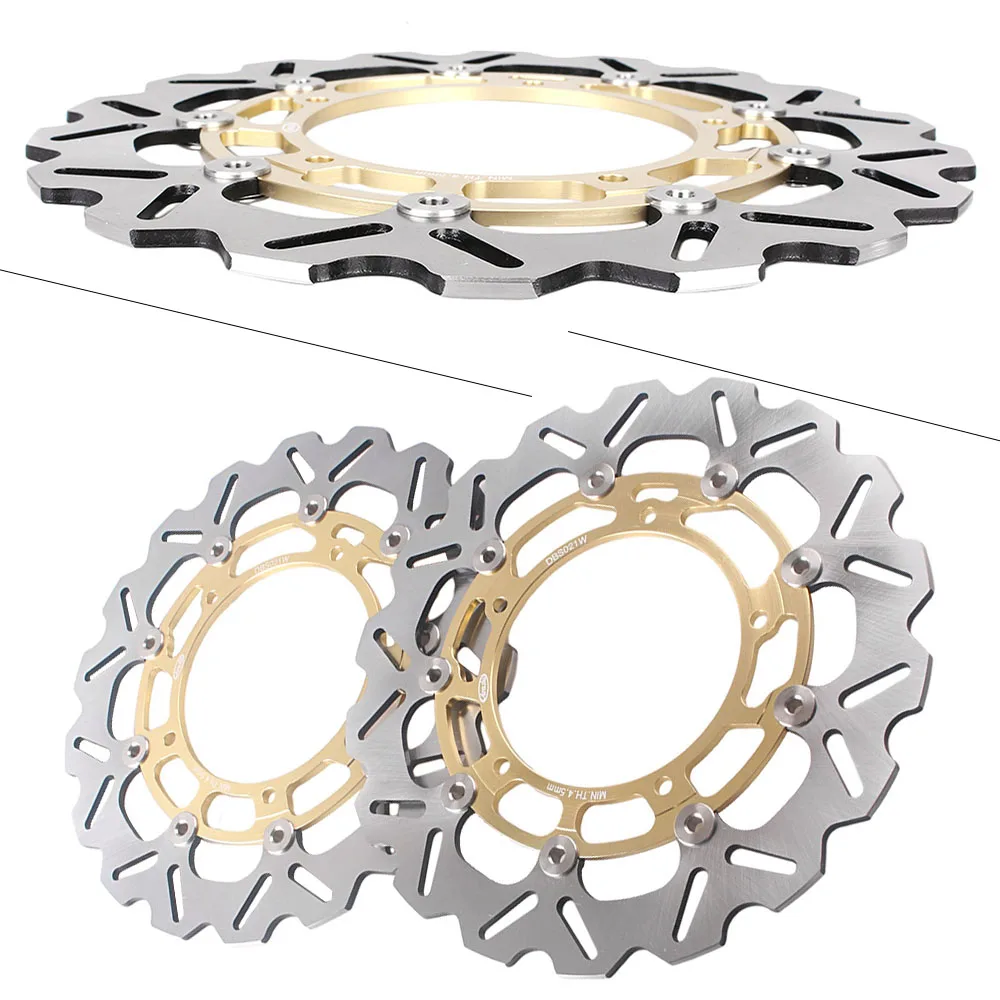 Роторы переднего тормозного диска для Yamaha YZF R6/R1 &amp FAZER 8 ABS FZ8 XTZ SUPER TENERE 1200 Pair