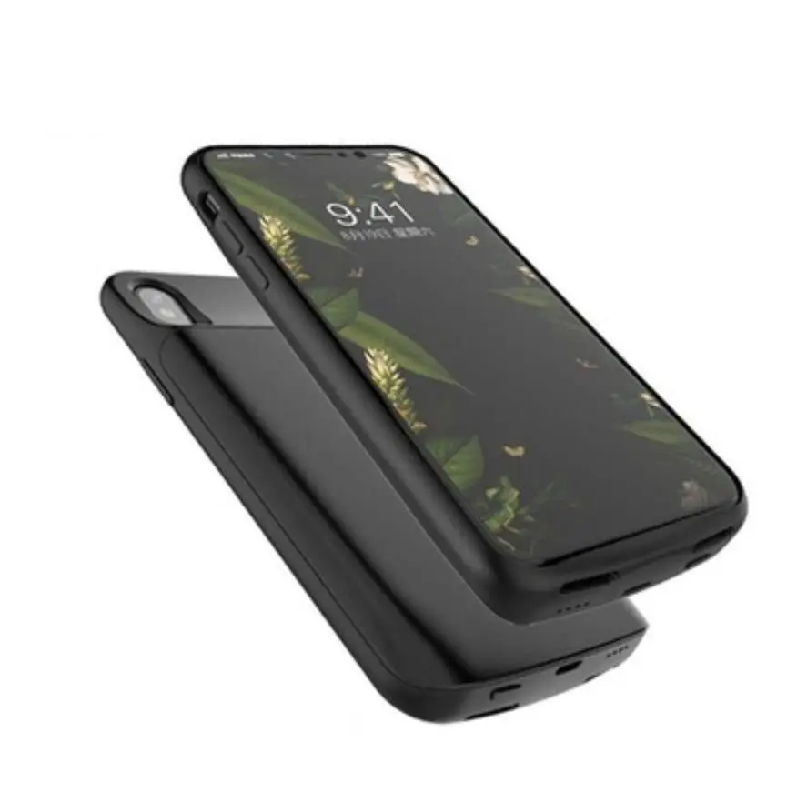 HOT Power Bank Portable Charging Backup Battery Case cover For iphone X Aluminium mobile phone Protector case coque for | Мобильные