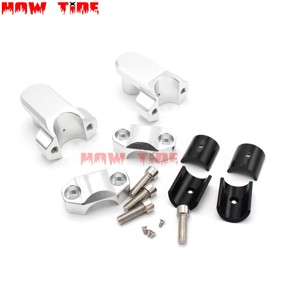 

Universal 2 Inch Pivoting Motorcycle Handlebar Riser For 22mm/28mm Bars Clamp for Kawasaki BMW Ducati honda Yamaha Triumph