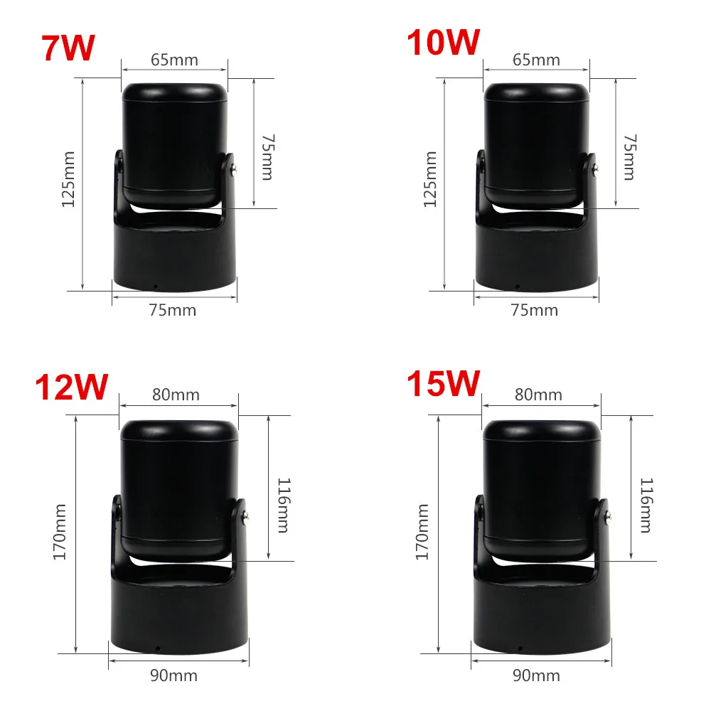Вращающийся на 180 градусов Потолочный светильник с регулируемой яркостью 7 Вт 10 15